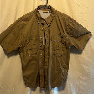 Men's Rugged Earth Outfitters Khaki Short Sleeve Shirt